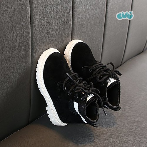 Giày boot cho bé trai bốt da lộn cho bé trai và bé gái siêu chất đi êm chân