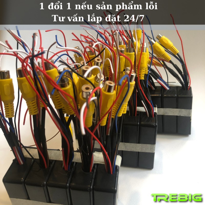 Bộ chia camera lề, camera lùi cho ô tô, có rõ cách lắp đặt. Sử dụng chất liệu nhựa abs cao cấp. Đồ chơi ô tô Trebig. | BigBuy360 - bigbuy360.vn