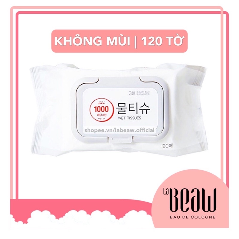 [NHẬP KHẨU HQ] Khăn ướt ONLY PRICE 120 TỜ không mùi mềm mịn chuyên dành cho em bé và trẻ sơ sinh