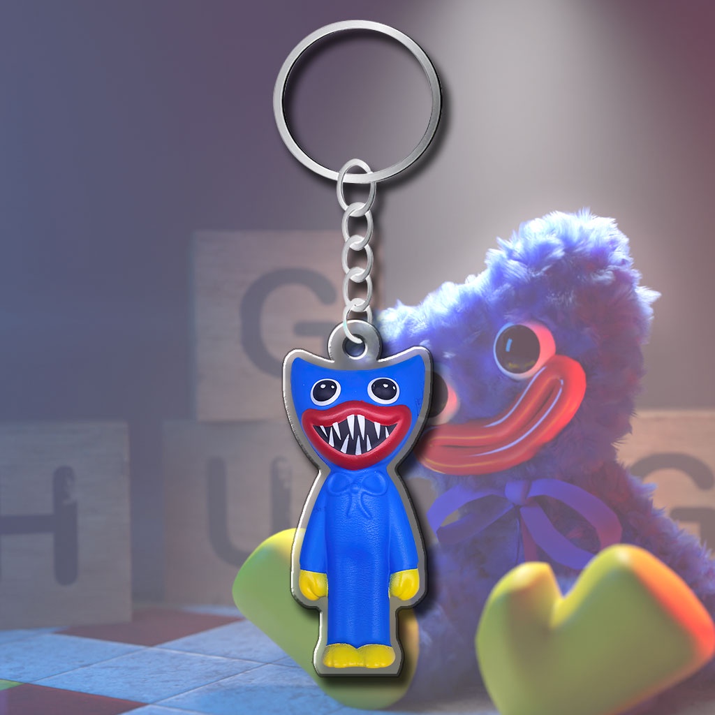 Móc khóa họa tiết Huggy Wuggy From Poppy Playtime dễ thương