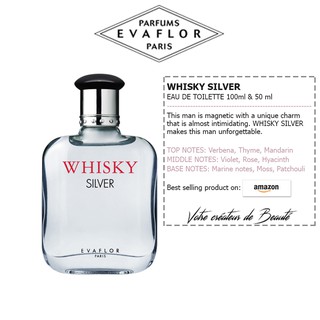 Nước hoa nam Evaflor Whisky Silver chính hãng Pháp hương thơm tinh tế, sang trọng
