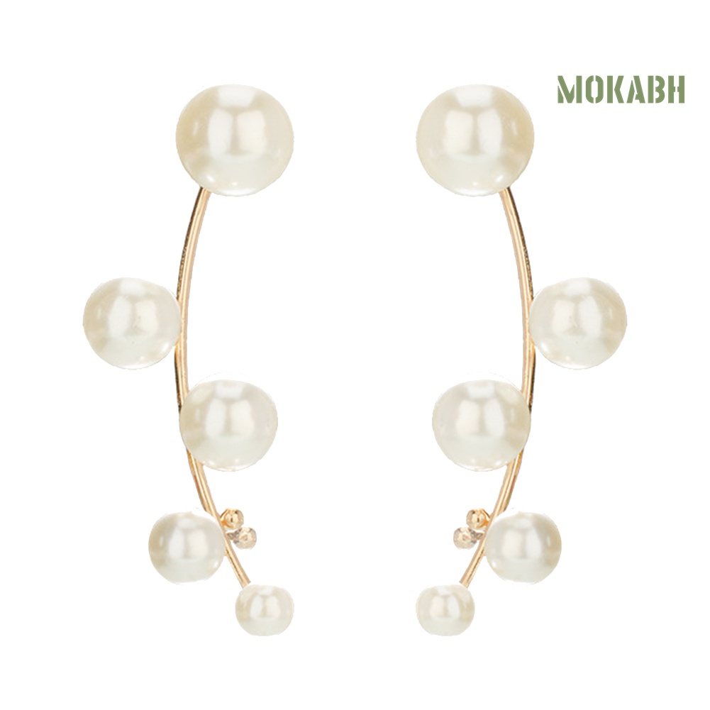 Bông Tai Đính Ngọc Trai Giả Thời Trang Dành Cho Nữ