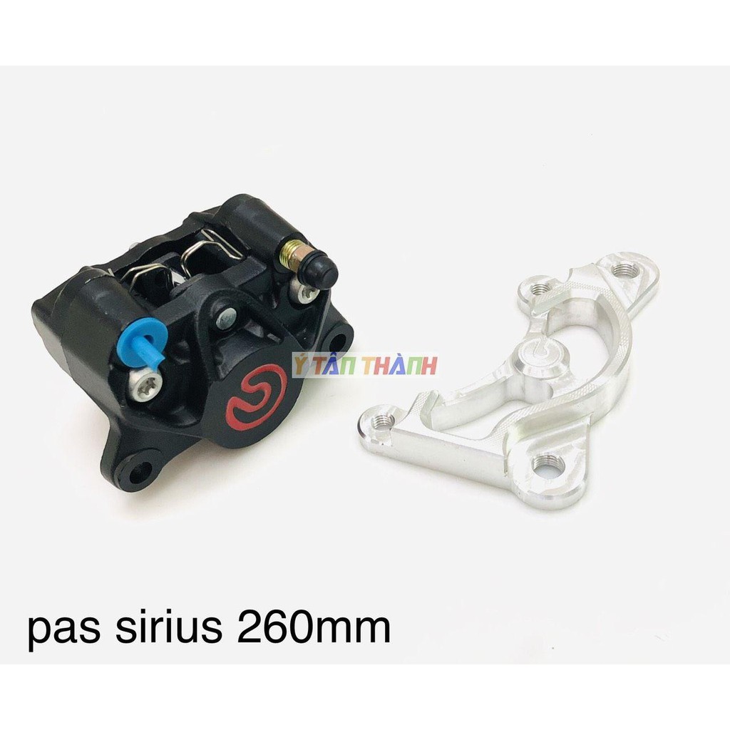 heo dầu brembo đen gắn sirius đĩa 260mm