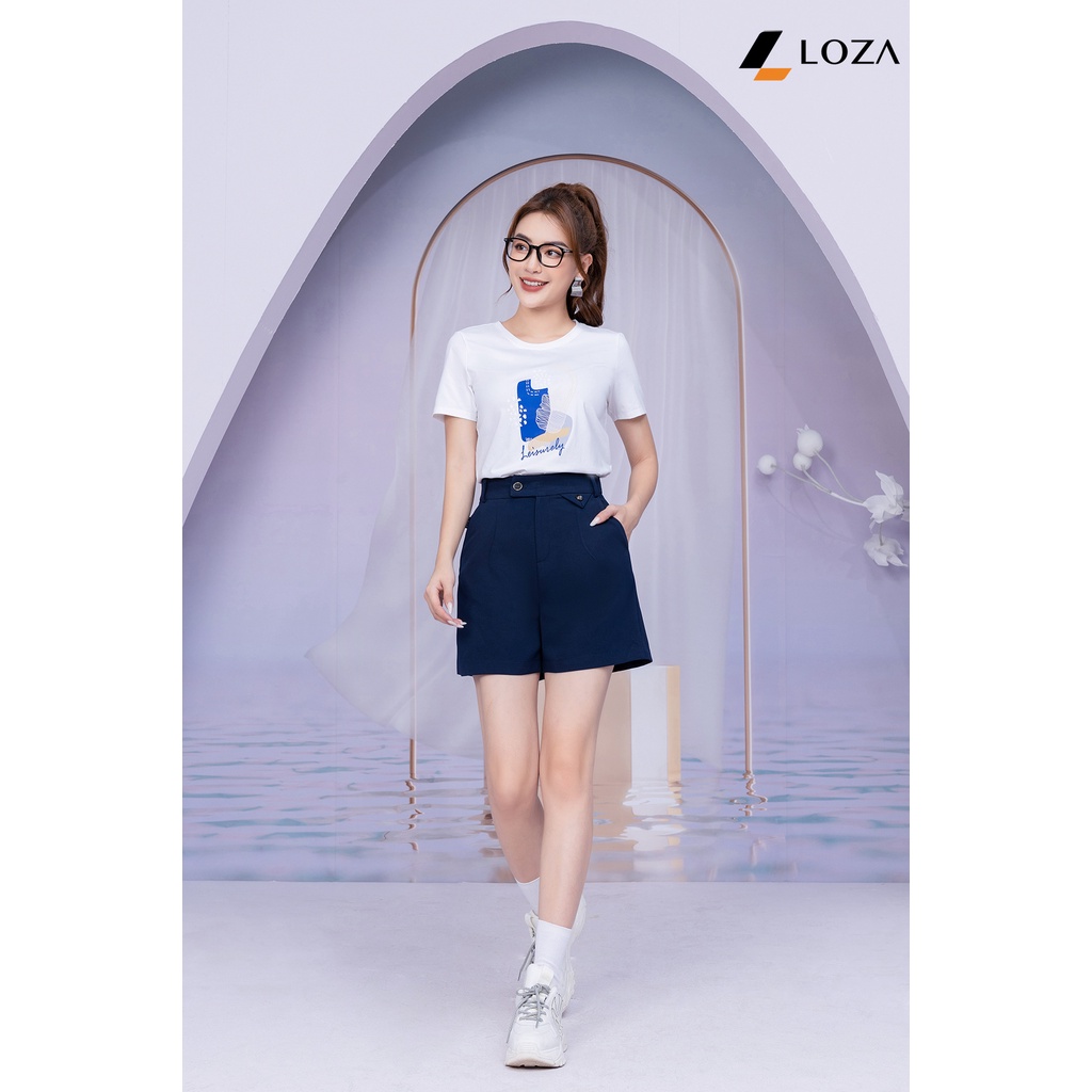 Áo phông in hình chất liệu Cotton Compact form vừa LOZA - PT702105