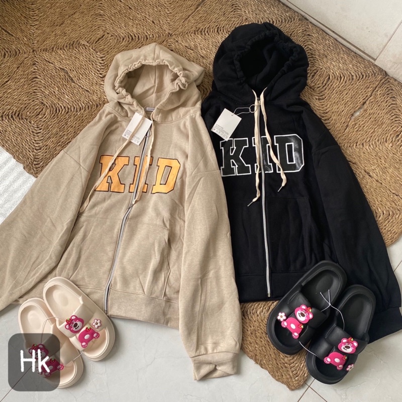 Áo khóc nỉ KID mũ 2 lớp