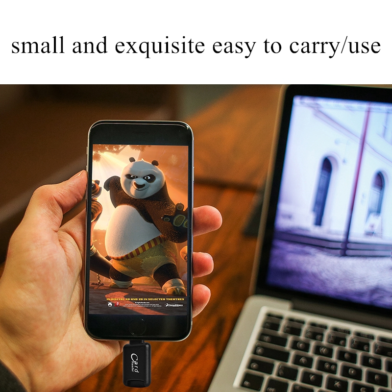 Đầu Đọc Thẻ Nhớ Tf Cho Iphone Ipad Ipod New Mini Lightning 8 Và Ios