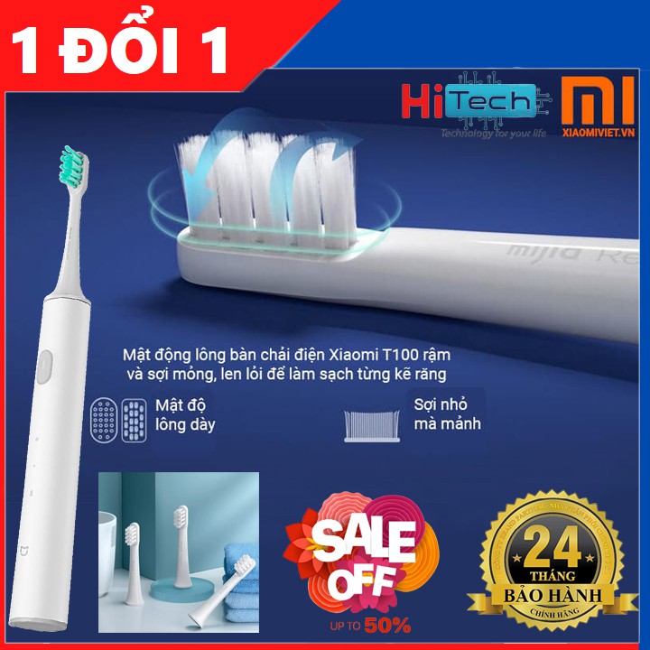 Bàn Chải Đánh Răng Xiaomi T100 - Bàn Chải Điện Chính Hãng