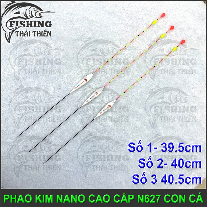 Phao Kim Nano N627 Con Cá Câu Đơn, Đài Số 1, 2, 3 Chất Liệu Mút Xốp Phủ Nano Có Đài Phản Quang Dùng Câu Đơn Câu Đài