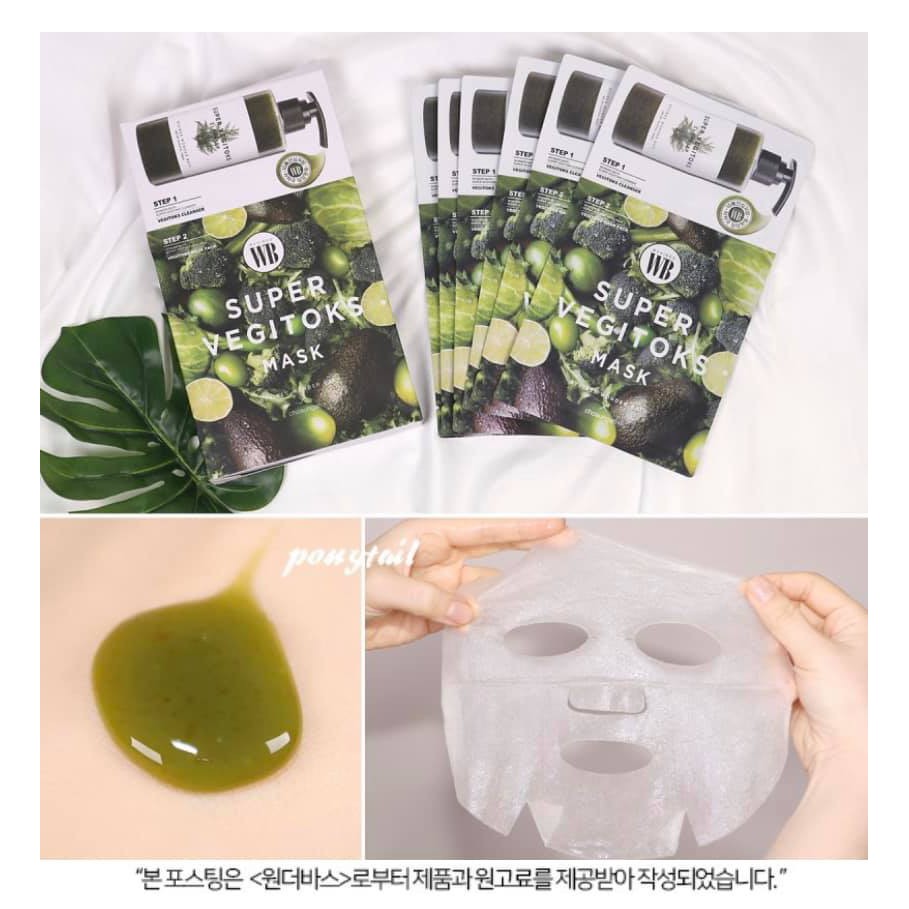 Mặt Nạ Rau Củ Thải Độc Super Vegitoks Mask