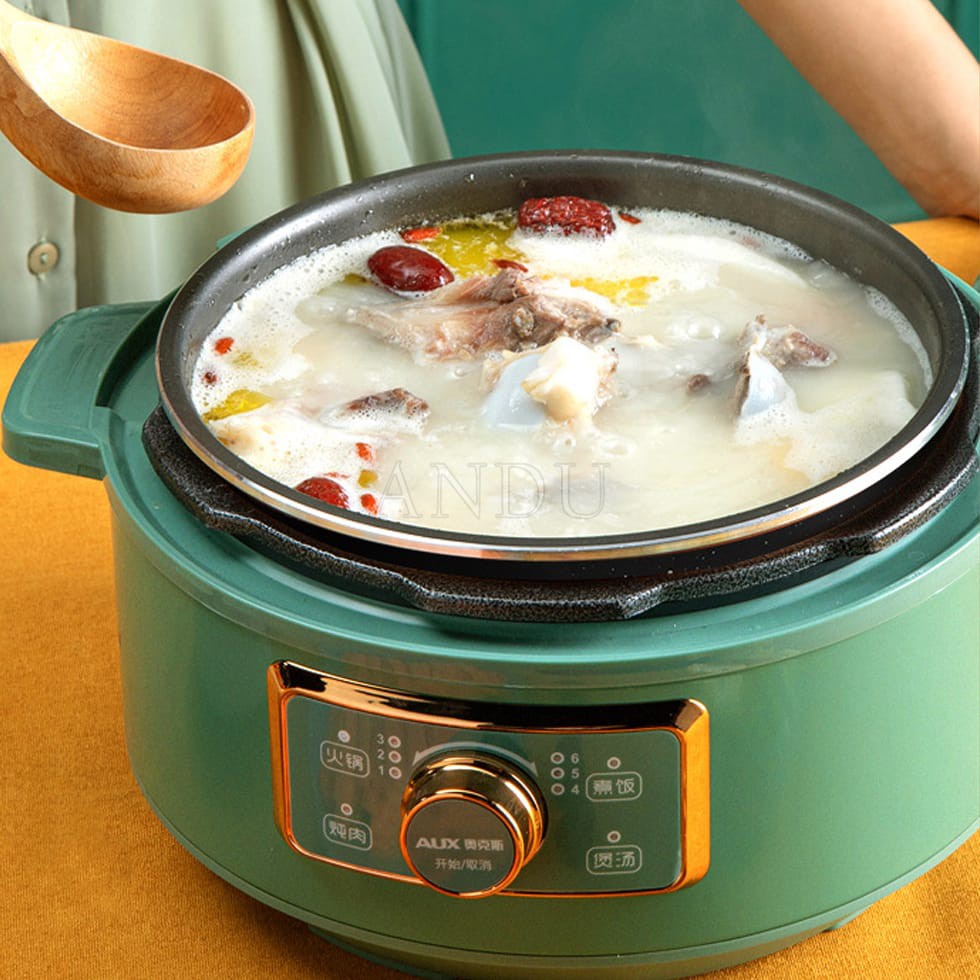 Nồi Áp Suất Đa Chức Năng 3L Nấu Lẩu, Nấu Cơm, Hầm, Nấu Soup, Chiên..[TIME_MART siêu thị tiện ích gia đình]