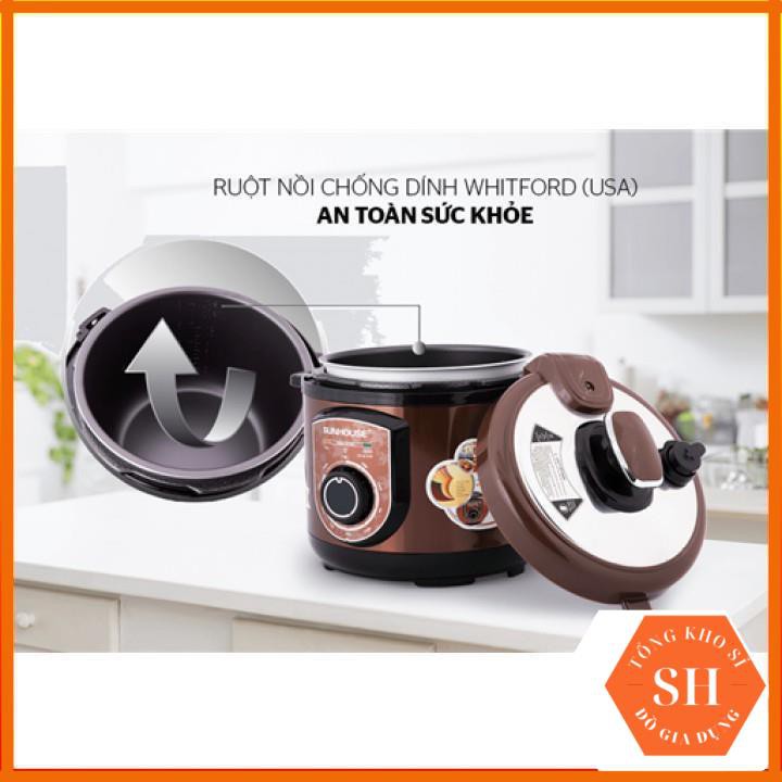 [Kho Sỉ] Nồi Áp Suất Điện, Nồi Áp Suất Đa Năng Sunhouse SH1550 Cafe- Bảo Hành Chính Hãng 12 Tháng | BigBuy360 - bigbuy360.vn