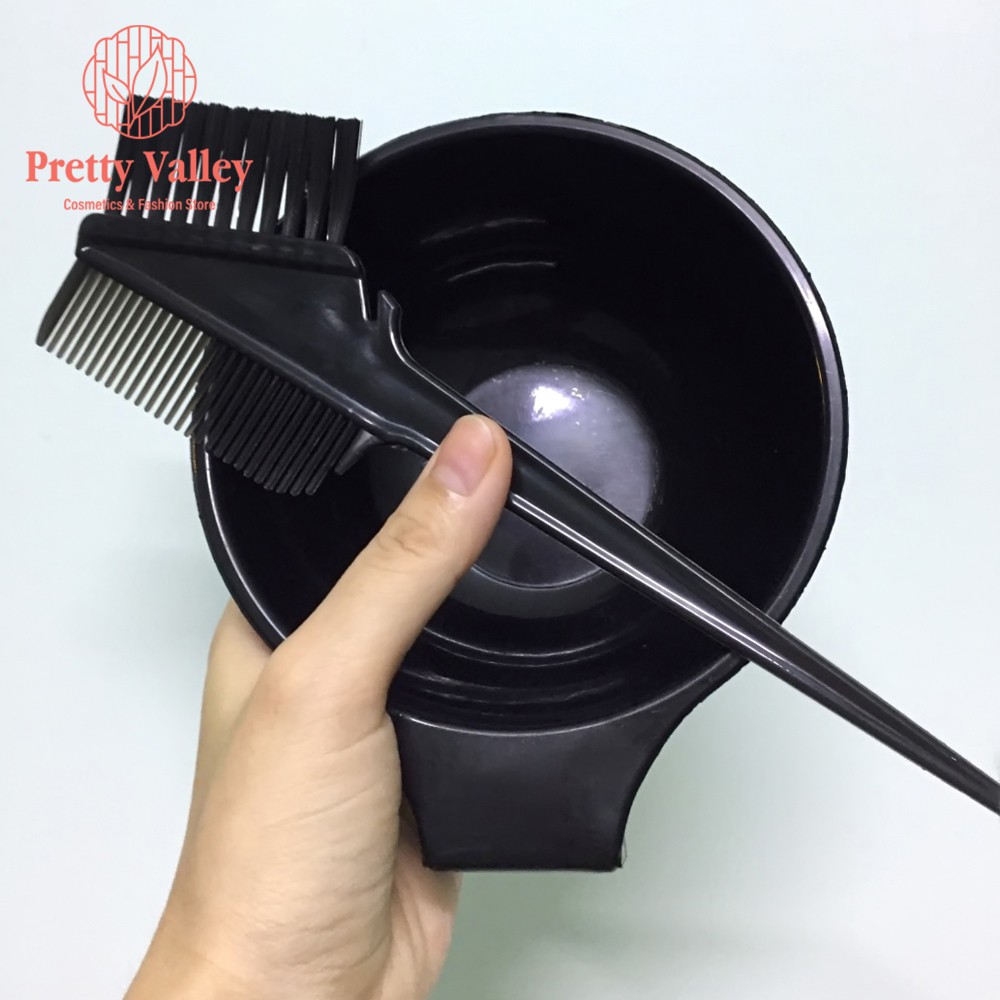 COMBO Bát nhuộm tóc và lược nhuộm tóc tại nhà cao cấp  TẶNG KÈM GĂNG TAY  - Pretty Valley Store