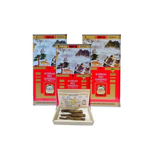 Hồng sâm củ khô Punggi HÀN QUỐC hộp thiếc 300g