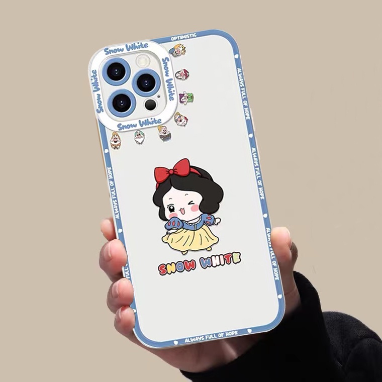 Ốp Điện Thoại Silicon Mềm Trong Suốt In Hình Công Chúa Dễ Thương Cho iPhone 11 12 13 Pro Max Mini XR X XS Max 6 6S 7 8 Plus