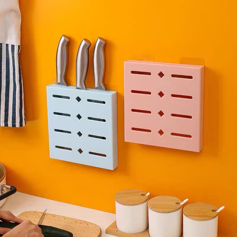 Kệ cài dao, kéo dán tường tiện lợi, gọn gàng ( shop giao màu ngẫu nhiên )