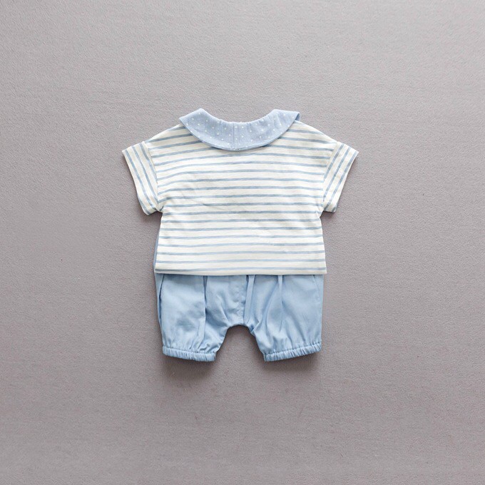 Set Đồ Bé Phong Cách Hàn Quốc Cổ Thủy Thủ