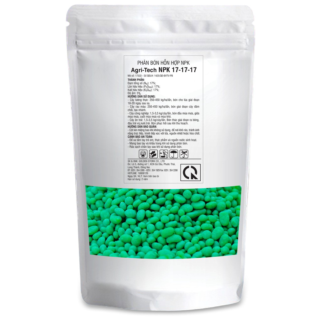 Phân bón NPK 17-17-17 +TE Very Good  - Thích hợp cho cây ăn qả, củ