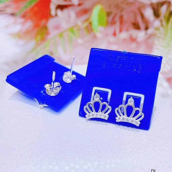 10 MẪU NỤ TAI BẠC NỮ HÌNH VƯƠNG MIỆN, NGÔI SAO, MẶT TRỜI, LÁ, HOA, TRÒN
