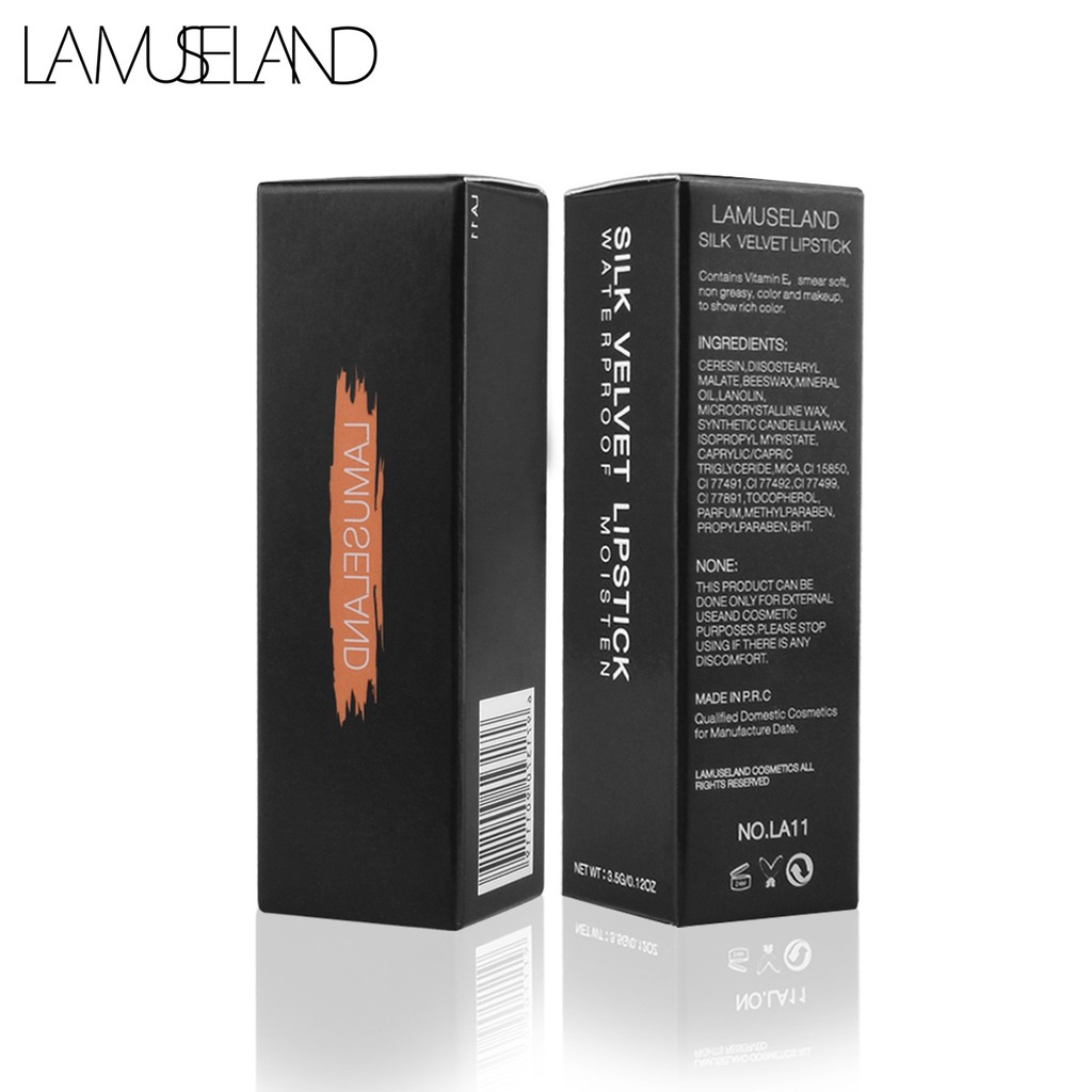 Son môi LAMUSELAND LA11 kháng nước giữ ẩm và lên màu đẹp 3.5g | BigBuy360 - bigbuy360.vn