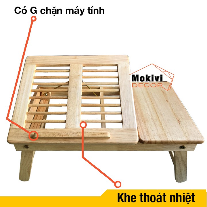 Bàn laptop gỗ xếp gọn đa năng | BigBuy360 - bigbuy360.vn