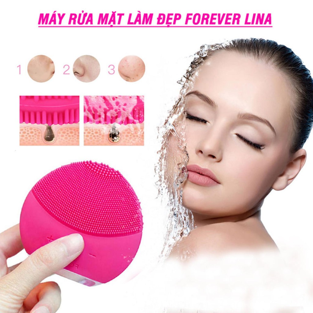 [ XẢ HÀNG SALE 50%] Máy Rửa Mặt Foreo Luna Mini 2 .Máy Massage Da Silicon Kháng Khuẩn- Làm Sạch