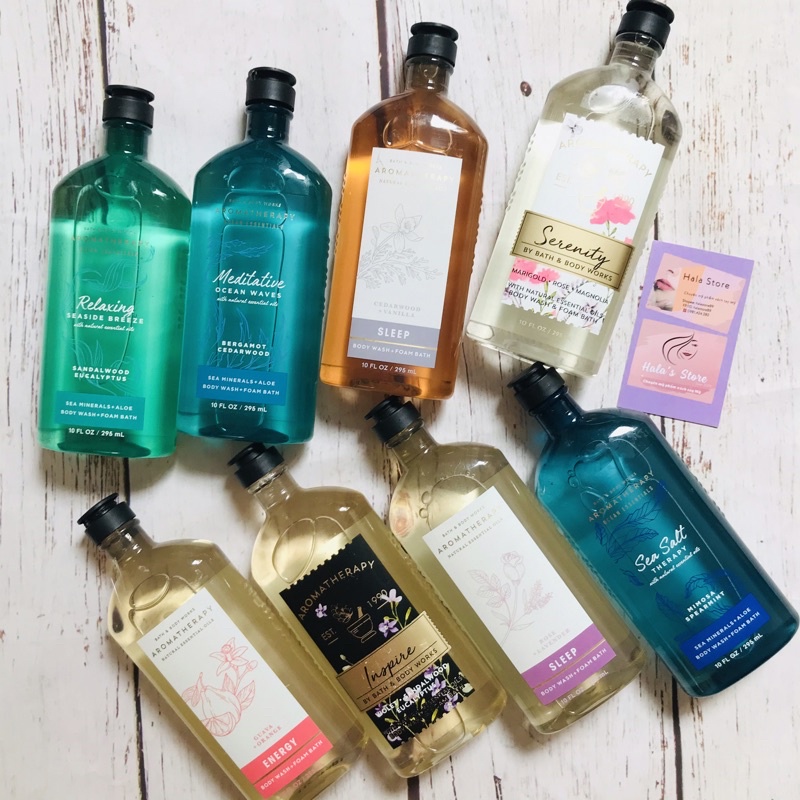 Bath And Body Works ✨ Sữa tắm dòng tinh dầu thư giãn Aromatherophy