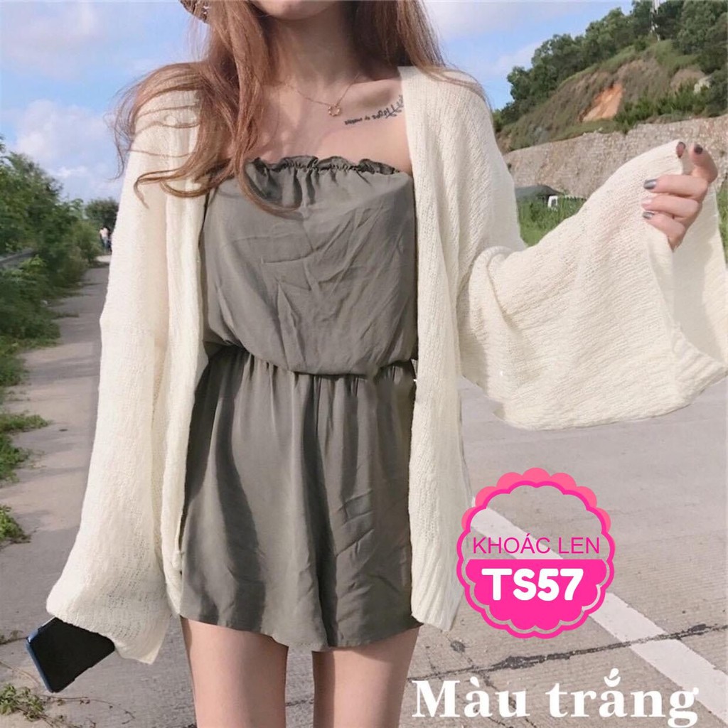 Áo khoác len cardigan đi biển cực xinh TS57