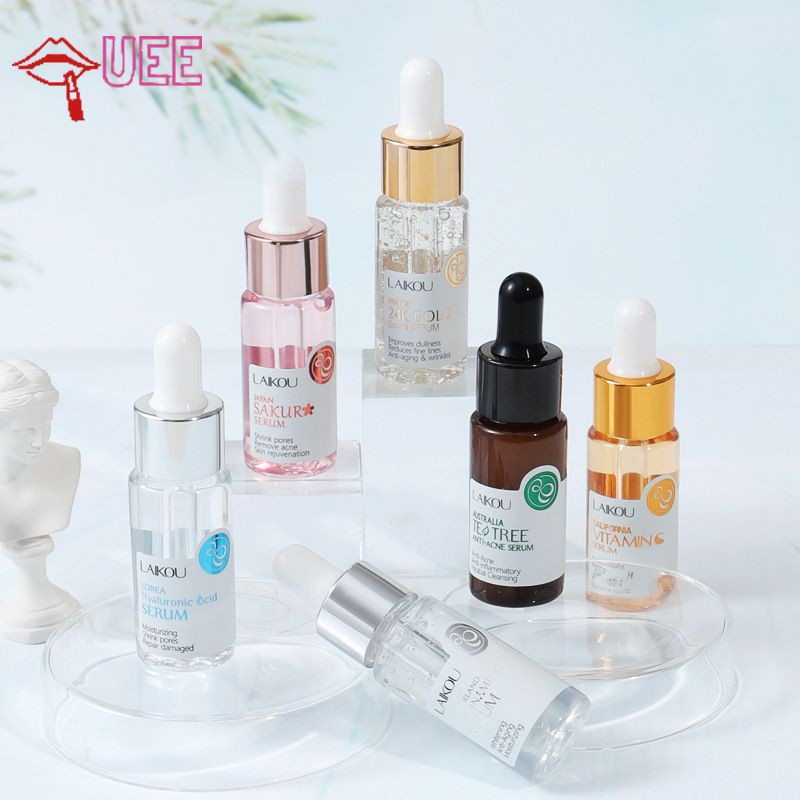 (Hàng Mới Về) Tinh Chất Hyaluronic Acid / Vitamin C / Chiết Xuất Hoa Anh Đào / Tràm Trà Dưỡng Ẩm Mạnh Mẽ Chống Lão Hóa 5 Màu