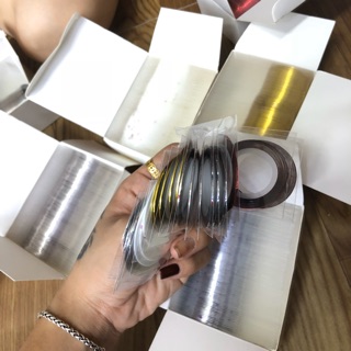 Combo 10 dây kim tuyến trang trí móng tay
