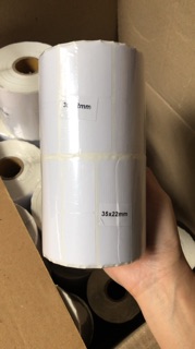 Combo 50 cuộn Giấy in decal 2 tem 35*22*2000 tem