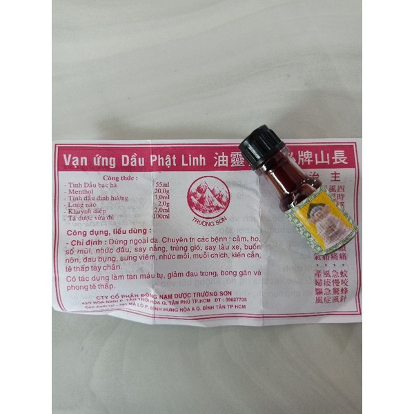 Dầu Phật Linh Trường Sơn chai 5ml