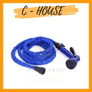 Vòi xịt nước Magic Hose 3m giãn nở 15m thông minh dùng tưới cây, sân vườn, rửa xe máy/xe hơi,...