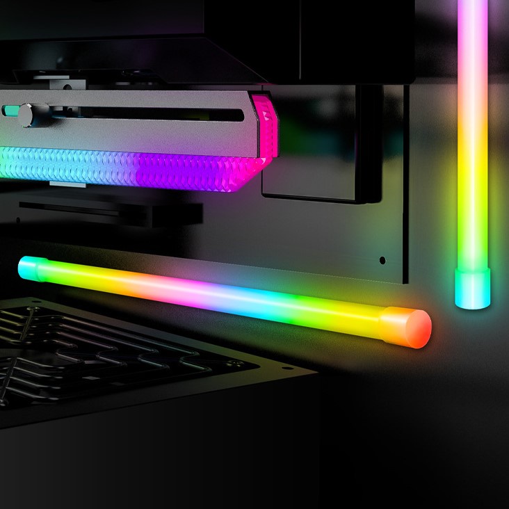 Thanh led ARGB Coolmoon dài 30cm sáng 360 độ FULL MÀU đồng bộ Hub Coolmoon