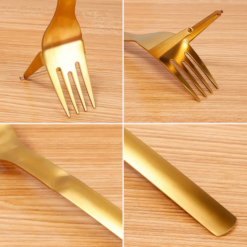 Nĩa Ăn Trái Cây 2 Trong 1 Đa Năng Bằng Thép Không Gỉ