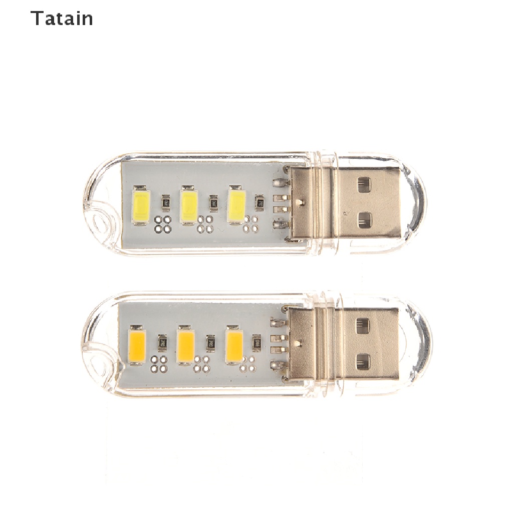 USB 3 bóng đèn LED hình chữ U màu trắng kèm vỏ bọc tiện dụng