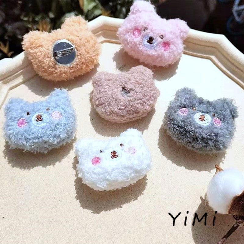 Ghim cài ve áo acrylic gấu hoạt hình dễ thương