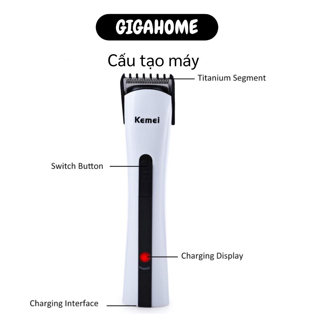 Máy cắt tóc GIGAHOME Tông đơ cắt tóc cho trẻ em người lớn Kemei KMGIGAHOME2516 sạc pin hàng fullbox chính hãng  2731