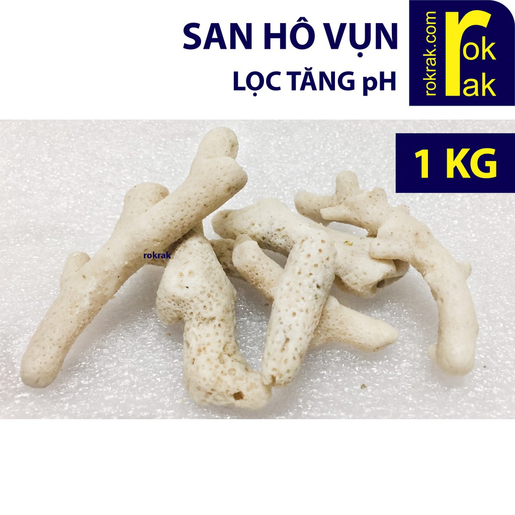 San hô vụn lọc nước tăng pH 1kg cho bể cá