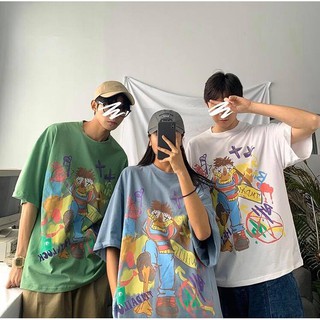 [RẺ VÔ ĐỊCH] Áo thun hoạt hình chú hề tay lỡ phom to unisex nam nữ (Sỉ từ 5sp bất kỳ)