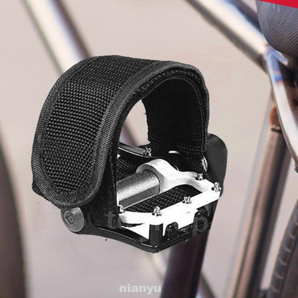 1pair Universal Accessories Cycling Easy Install Fixed Gear Toe Clip Bicycle Pedal Strap