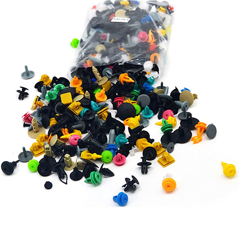 Set 200 Đinh Tán Phụ Tùng Đa Năng Bằng Nhựa Dành Cho Ô Tô