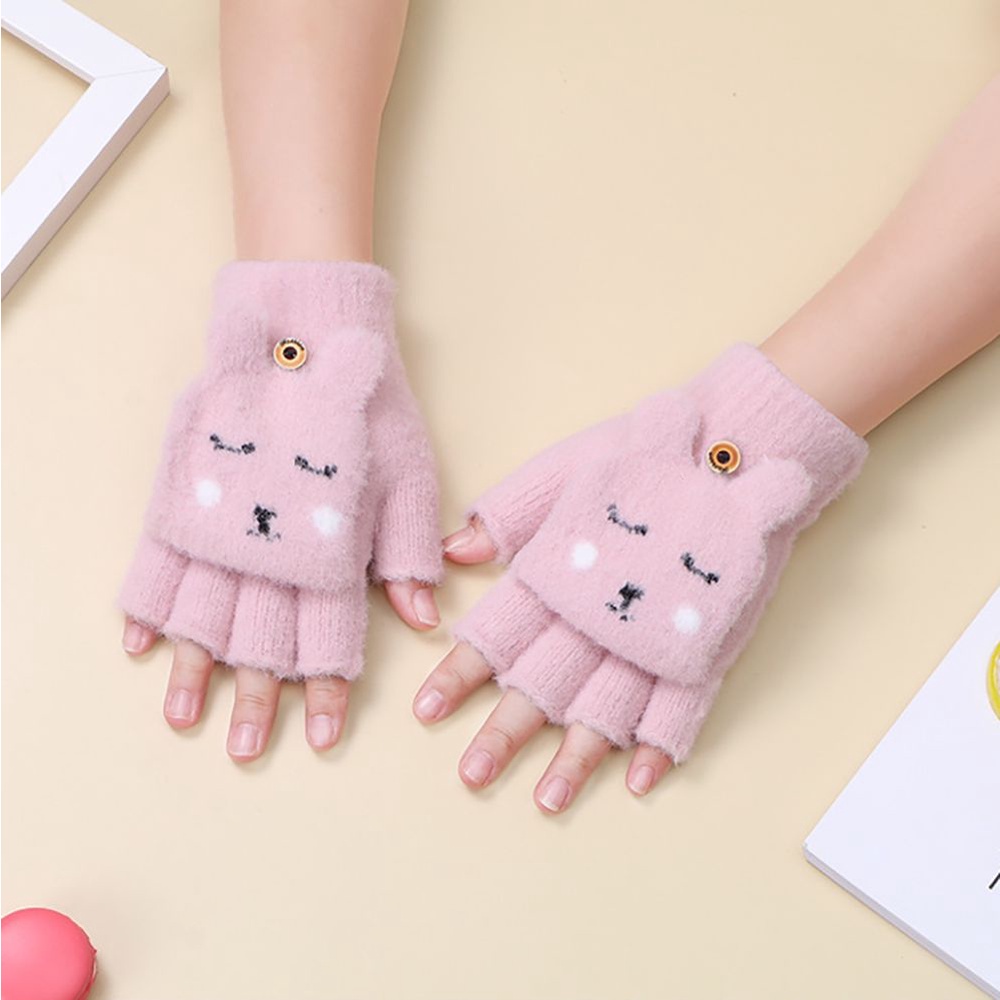 Găng tay hở ngón hình thỏ dễ thương AARON1