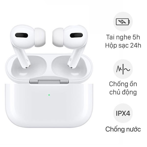 Tai nghe Bluetooth Pro Bản Cao Cấp - Định Vị - Đổi Tên - Cảm Biến Đa Chạm - Âm Thanh Vòm Sống Động Bảo Hành 6 Tháng
