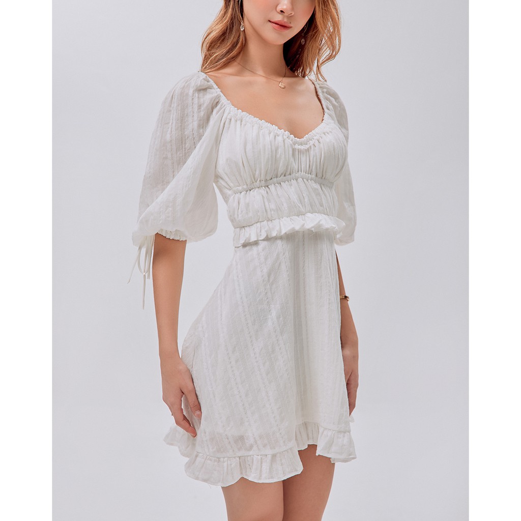 [Mã WABRWA15 giảm 15% đơn 300K] Đầm xòe SheByShj trắng - Eira Dress | BigBuy360 - bigbuy360.vn