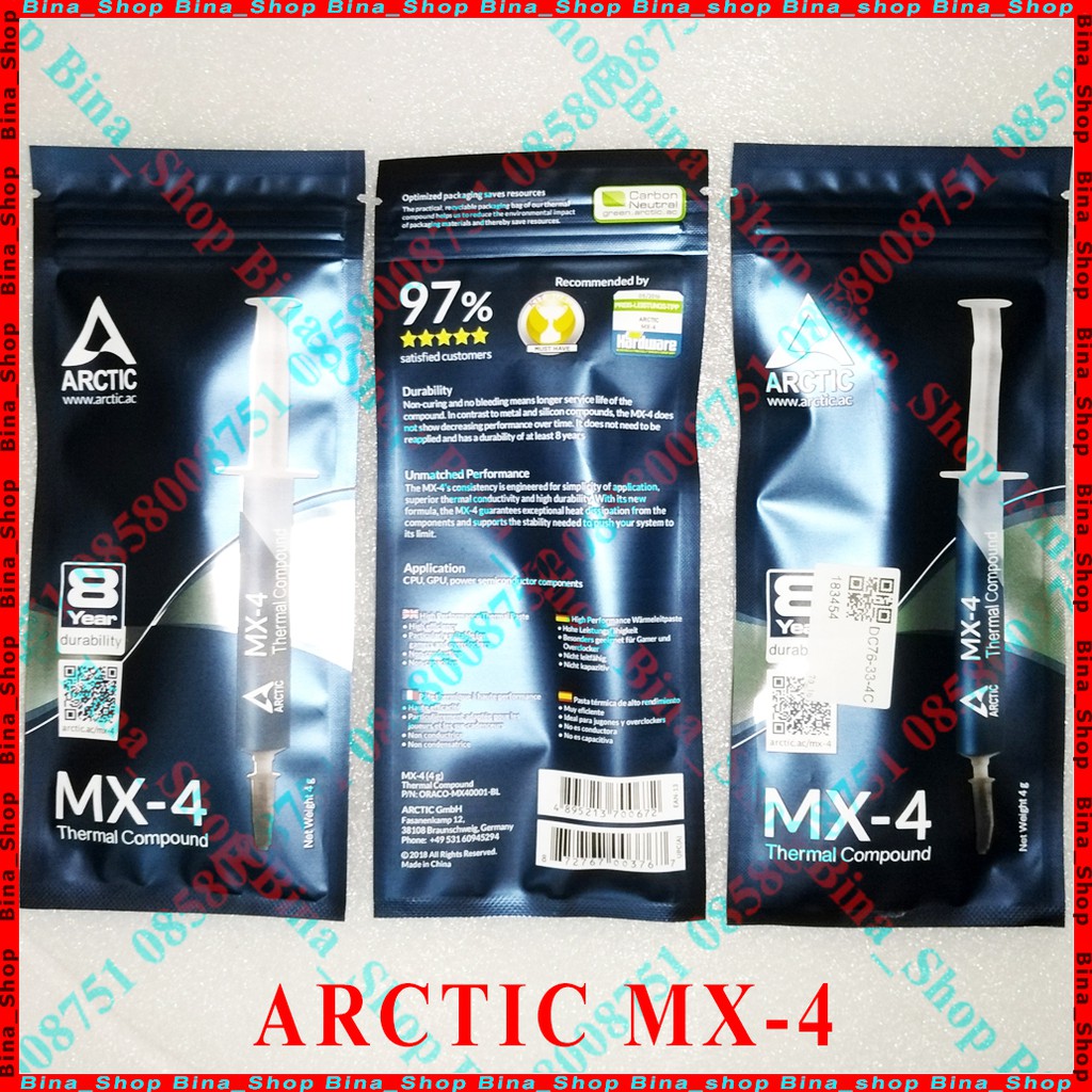 Kem tản nhiệt Arctic MX4 8g/4g, Vsptech MX-4 4g