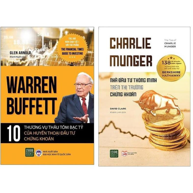 Sách - Combo 2 Cuốn Warren Buffett - 10 Thương Vụ Thâu Tóm, Charlie Munger - Nhà Đầu Tư Thông Minh [1980 Books] | BigBuy360 - bigbuy360.vn