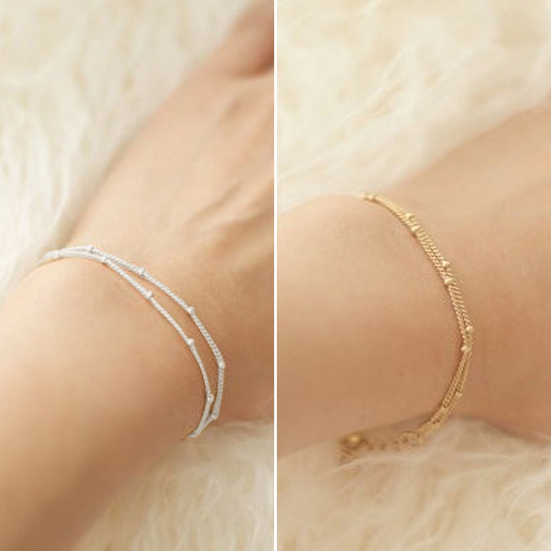 Vòng tay kim loại ZANZEA màu trơn thời trang cho nữ