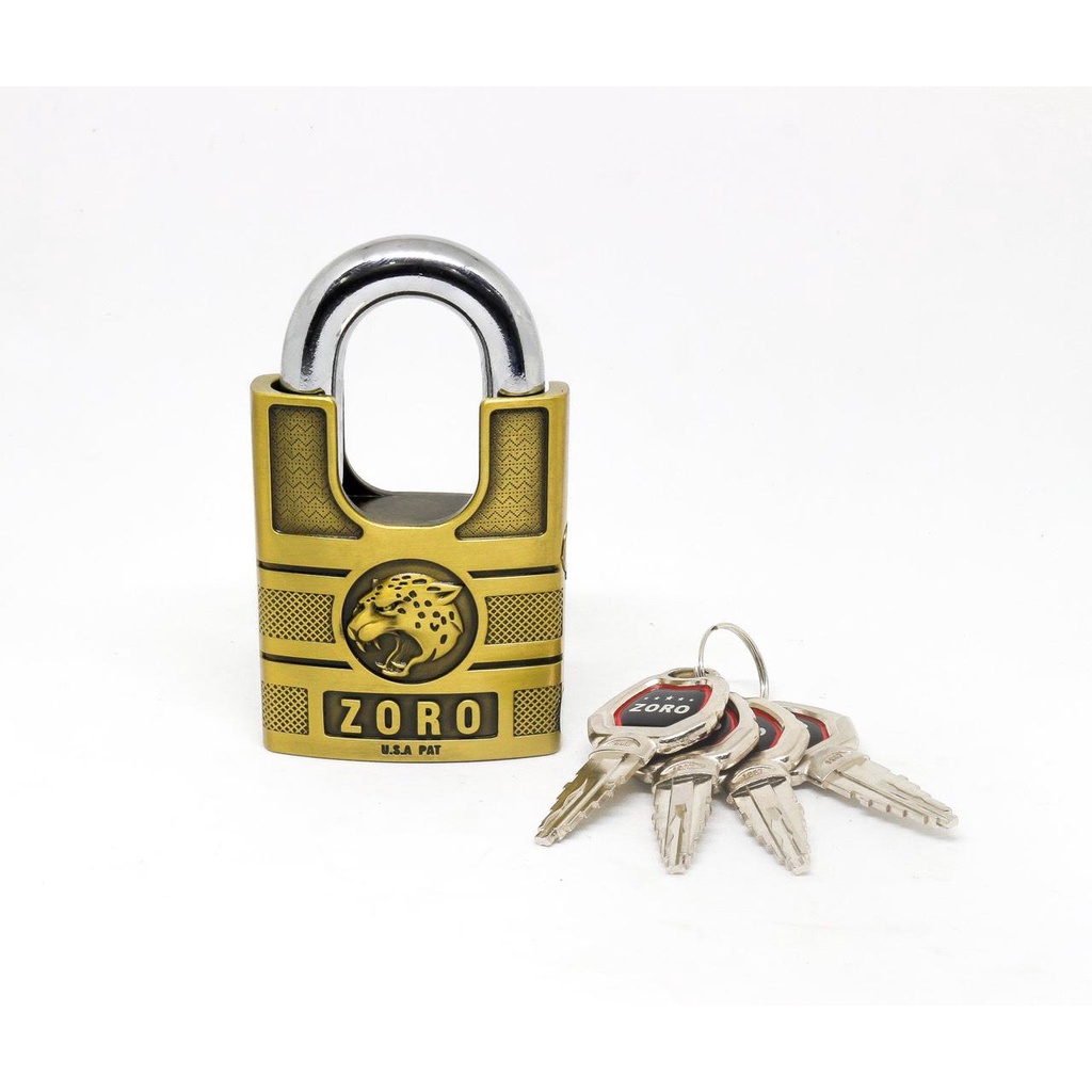 Ổ Khóa bấm Chống Cắt ZORO 6cm chìa kiếm(đầu cop)