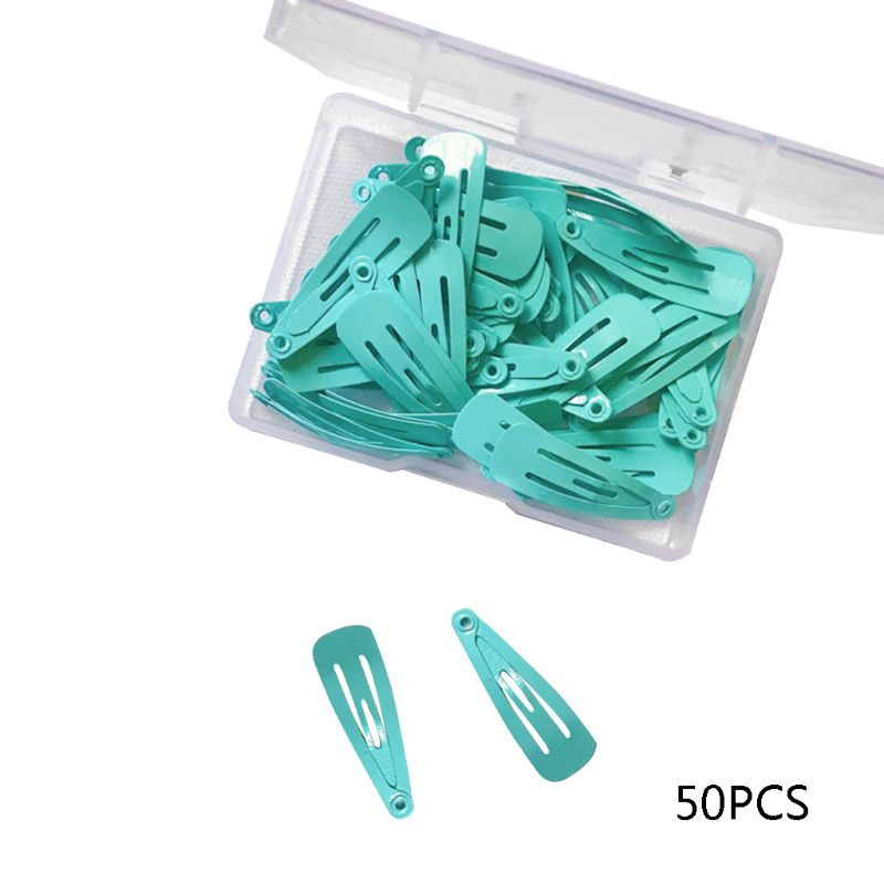 Set 50 Kẹp Tóc Mini 3cm Bằng Hợp Kim Hình Giọt Nước Phong Cách Hàn Quốc Cho Nữ