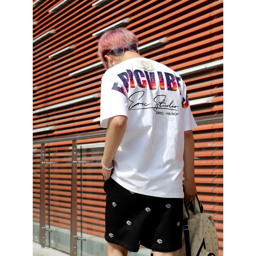 Áo THUN VIBES ERIC Dáng Rộng Oversize Dành Cho Nam Và Nữ